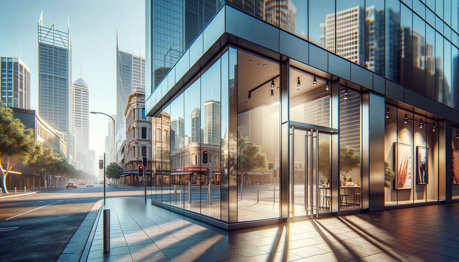 Photo of Shopfront Glass Installation in Perth