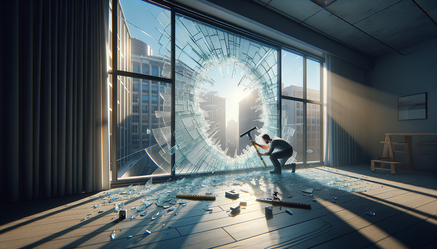 Photo of Broken Glass Window Replacement in Perth