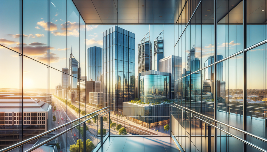 Photo of Glass Curtain Wall Installation in Perth